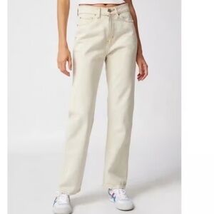 BDG Urban Outfitters Women's Straight Leg Cowboy Jean Jeans in Cream size 26